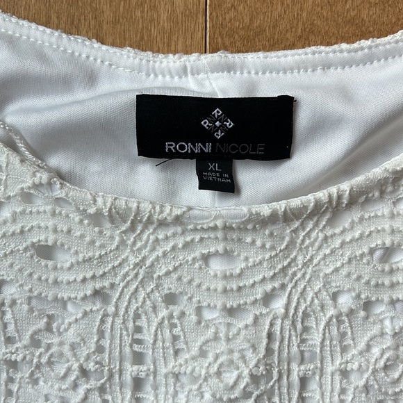 Cold Shoulder Lace Eyelet Dress - Picture 2 of 3